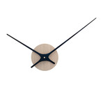 Lilje Wall Clock // Oak Wood (Black)