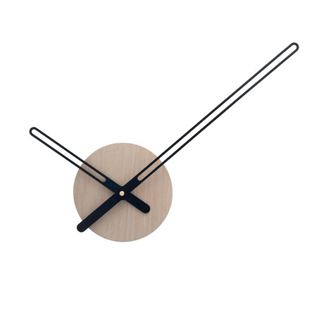 Sweep Wall Clock // Oak Wood