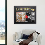 Signed + Framed Album Collage // Elvis Presley