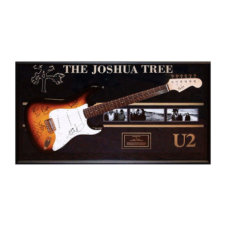 Signed + Framed Guitar // U2