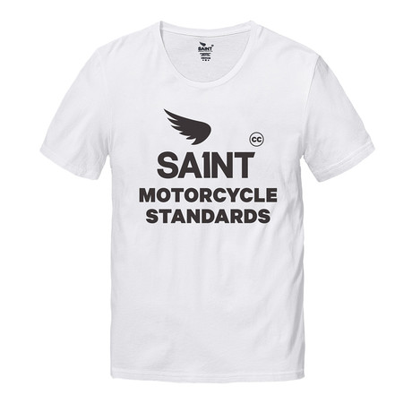 Saint Motorcycle Standards Tee // White (S)