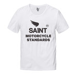 Saint Motorcycle Standards Tee // White (XL)