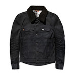 Unbreakable Jacket With Black Detachable Sherling Collar // Black (XL)