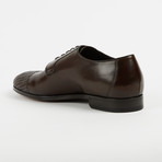 Leather Woven Toe Oxford Shoe // Brown (US: 9)