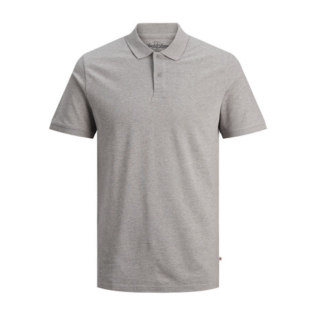 Short-Sleeve Basic Polo // Light Gray Melange (S)