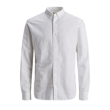 Long-Sleeve Summer Collared Shirt // White (S)