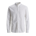 Long-Sleeve Summer Collared Shirt // White (L)