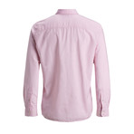 Long-Sleeve Summer Collared Shirt // Prism Pink (L)