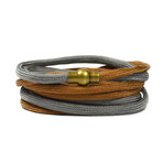 Multi Wrap Paracord // Gray + Brown