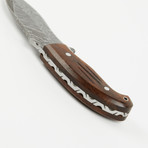 Fixed Blade Damascus Steel Skinning Knife // HB-0043