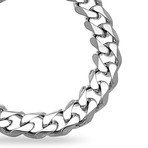 Polished Thick Curb Chain Bracelet // Silver