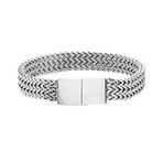 Franco Chain Bracelet // Silver