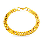 Curb Chain Bracelet // Yellow Gold