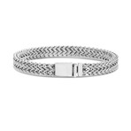 Wavy Mesh Link Bracelet // Silver