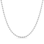 Ball Chain Necklace // Silver