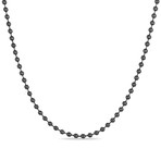 Ball Chain Necklace // Black