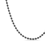 Ball Chain Necklace // Black