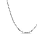 Box Chain Necklace // Silver (24"L)