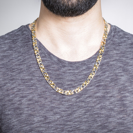 Two-Tone Twisted Necklace // Gold + Silver