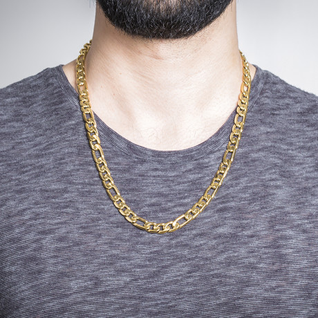 Figaro Chain Necklace // Yellow Gold