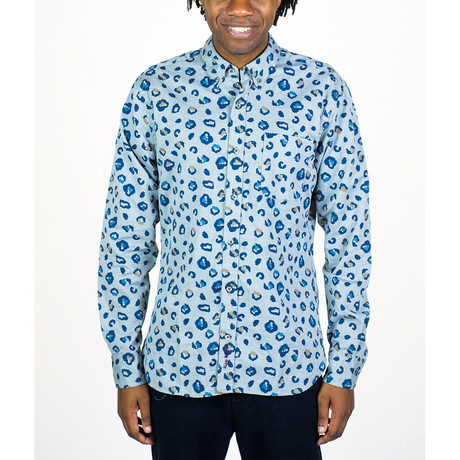 Veyry Shirt // Cheetah Blue (S)