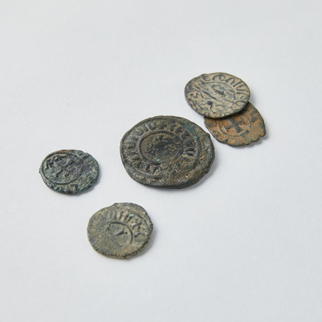 Group Of 5 Medieval Armenian Coins // Time Of The Crusades
