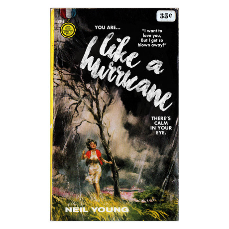 Neil Young "Like a Hurricane" // Pulp Fiction Mashup (8.5"W x 11"H)