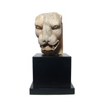 Roman Marble Head Of A Panther // 1st-2nd Century AD