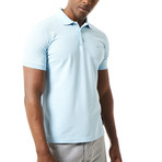 Solid Short Sleeve Polo // Blue (M)
