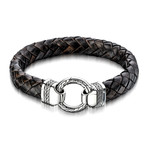 Woven Leather Bracelet (6")