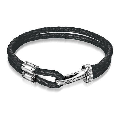 Braided Leather Bracelet (6")