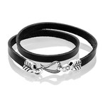 Leather Wrap Bracelet (6")