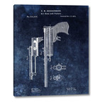 Air Guns and Pistols 1874 // Blue // Dan Sproul (13"H x 16"W x 1.25"D)