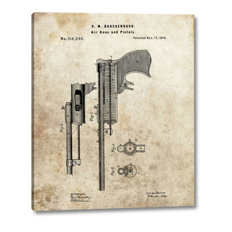 Air Guns and Pistols 1874 // Dan Sproul (13"H x 16"W x 1.25"D)