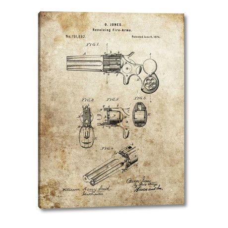 Revolving Fire Arms 1874 // Dan Sproul (12"H x 16"W x 1.25"D)