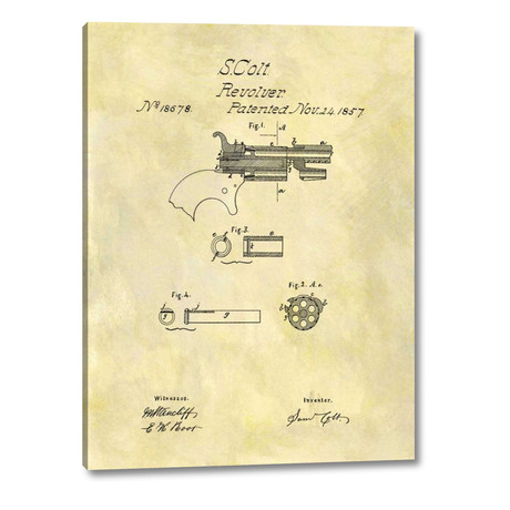 Colt Revolver 1857 // Dan Sproul (12"H x 16"W x 1.25"D)