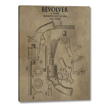 Revolver 1856 // Dan Sproul (12"H x 16"W x 1.25"D)