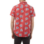Theo Floral Shirt // Red (XL)