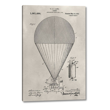 Patent // Hot Air Balloon // Alicia Ludwig (11"H x 16"W x 1.25"D)