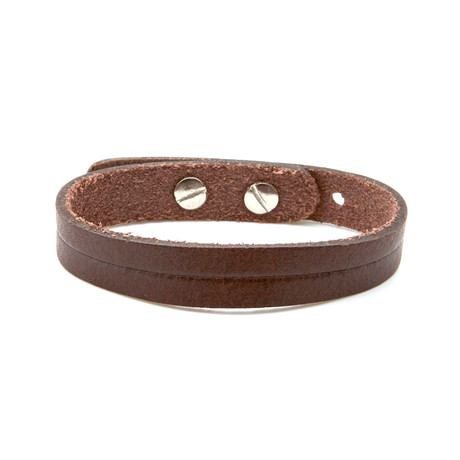 Don Collection // Adjustable Leather Bracelet // Brown