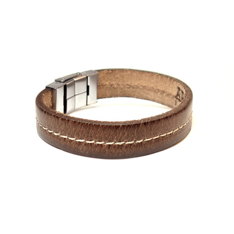 Don Collection // Leather Bracelet // Brown (8")