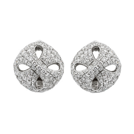 Damiani 18k White Gold Diamond Earrings