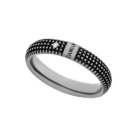 Damiani 18k Black Gold Diamond Ring I (Ring Size: 7)
