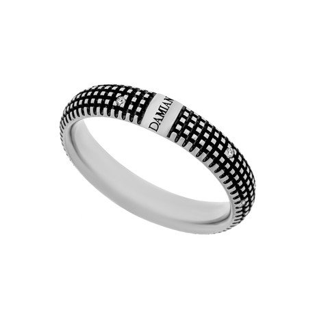 Damiani 18k Black Gold Diamond Ring II // Ring Size: 10
