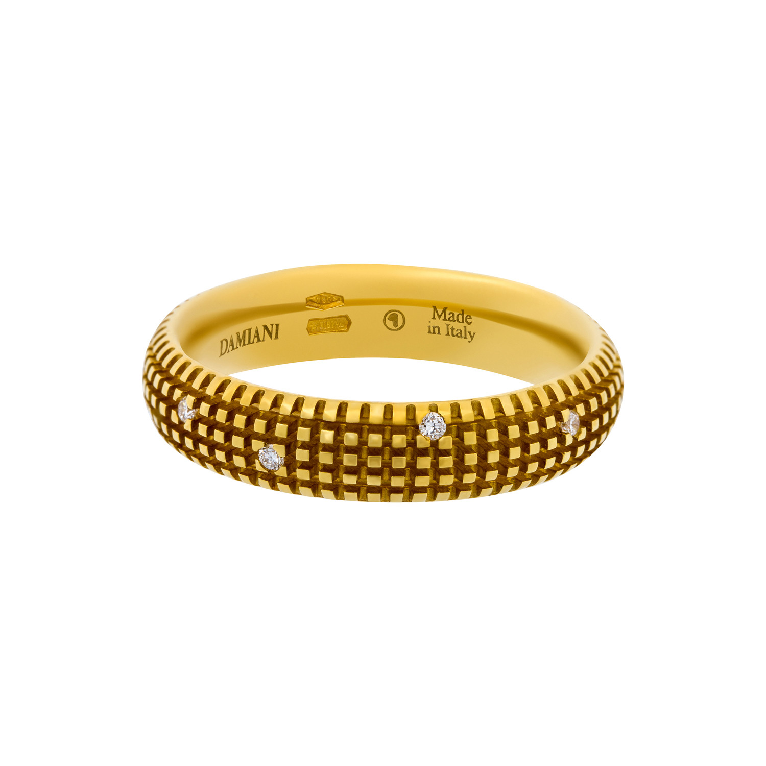 Damiani 18k Yellow Gold Diamond Ring // Ring Size: 7 - Damiani - Touch ...