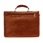 Keylock Briefcase (Antique Brown)