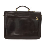 Keylock Briefcase (Antique Brown)