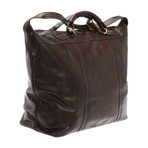 Metal Zippered Travel Bag v2 (Antique Brown)
