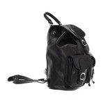 Magnetic Closure Backpack (Black)