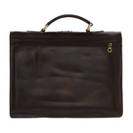 Triple Compartment Briefcase (Black)